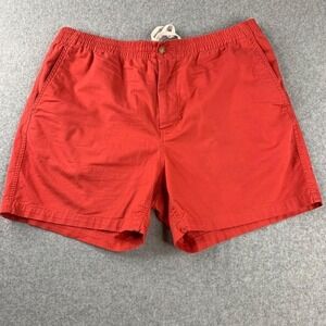 Polo Ralph Lauren Shorts Mens XXL Red Stretch Classic Fit Elastic Waist Pony
